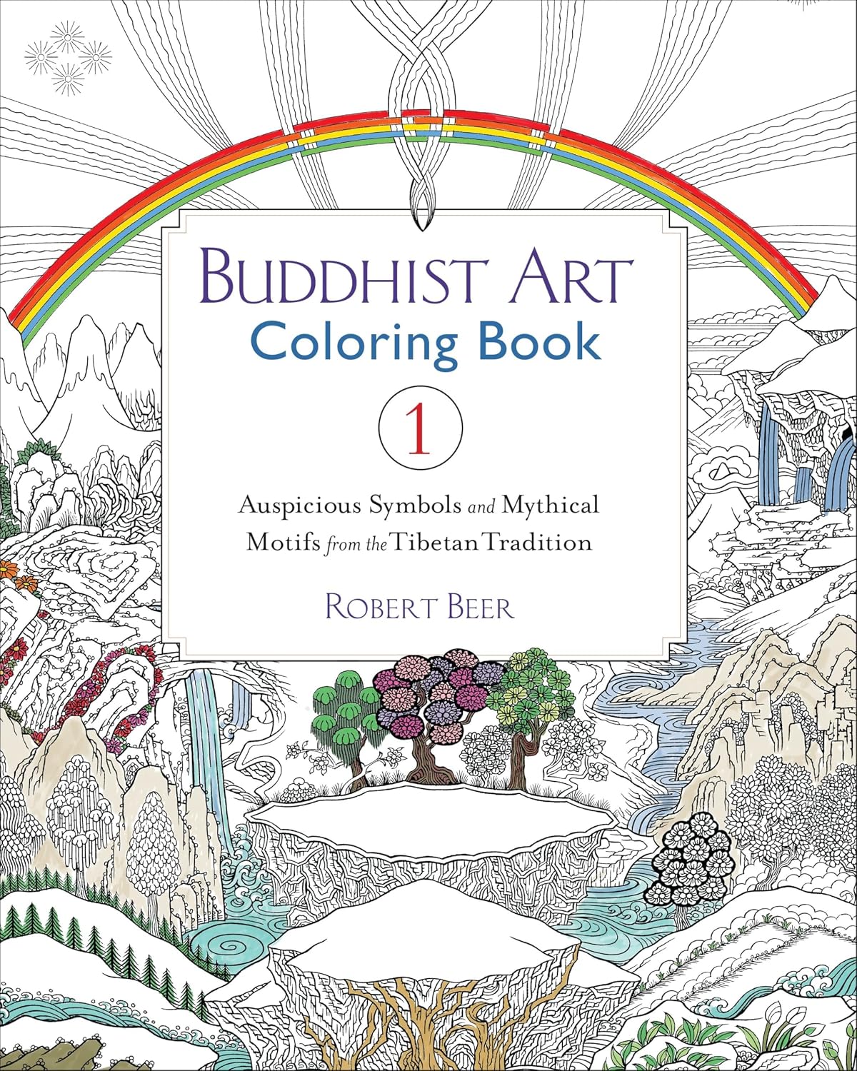 Detalle de Buddhist Art Coloring Book 1: kolorowanka z symbolami i motywami tybetańskimi