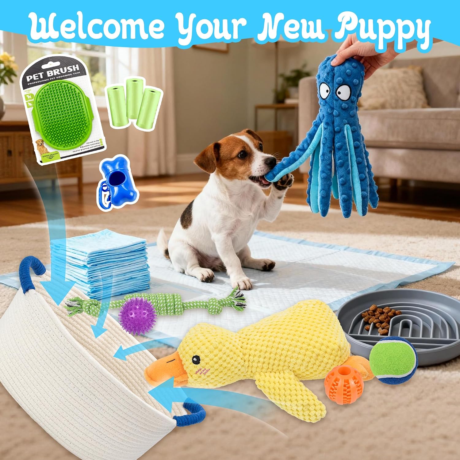 Detalle 2 de Ousiya New Puppy Gift Toys Set 6-piece kit