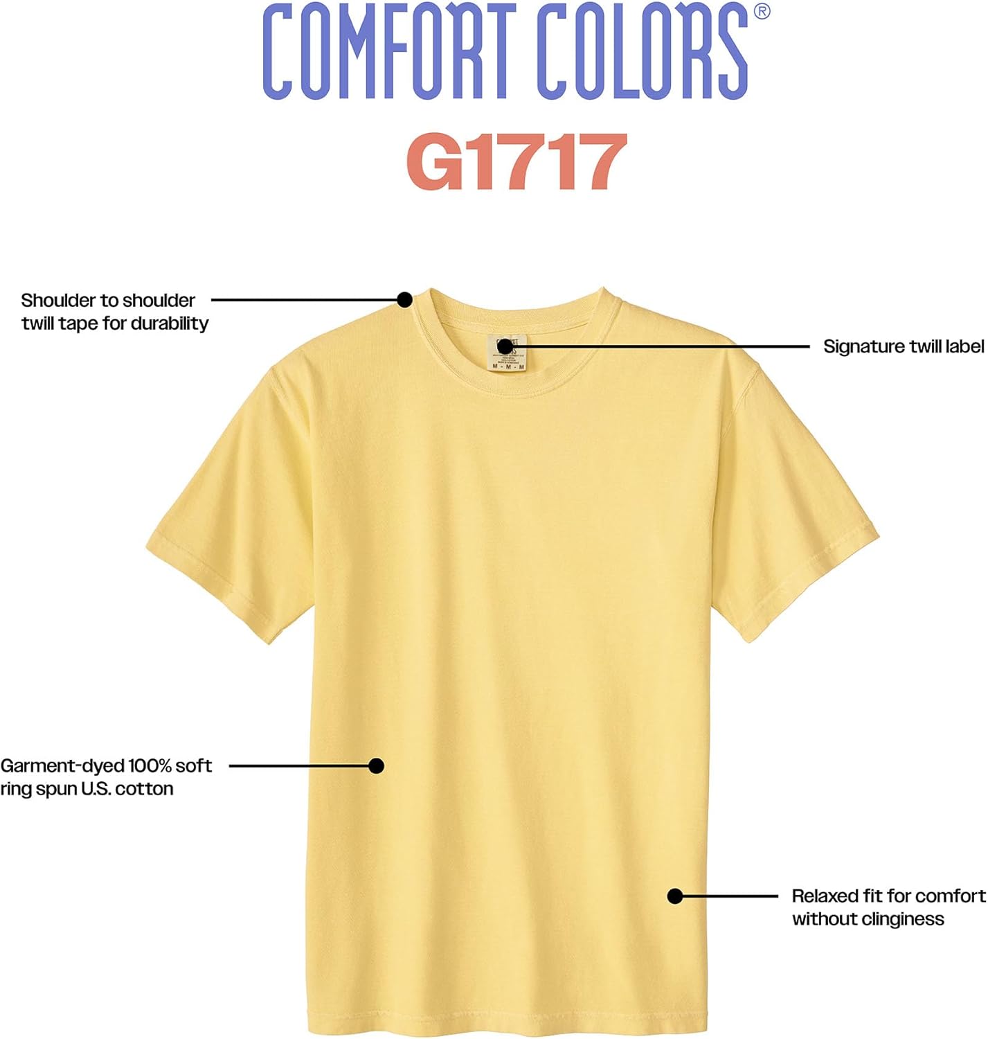 Thumbnail 1 de Comfort Colors Adult Heavyweight Short Sleeve Tee (Style G1717/G1745) – Multipack