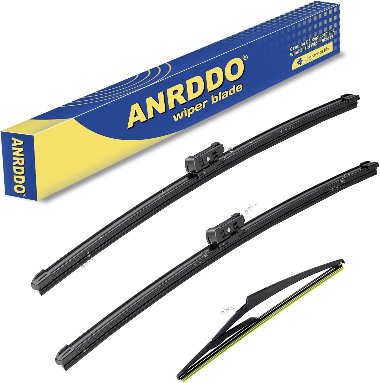Detalle de ANRDDO Replacement Wiper Blades for Mercedes-Benz, 26/23/12-Inch Top-Lock Set
