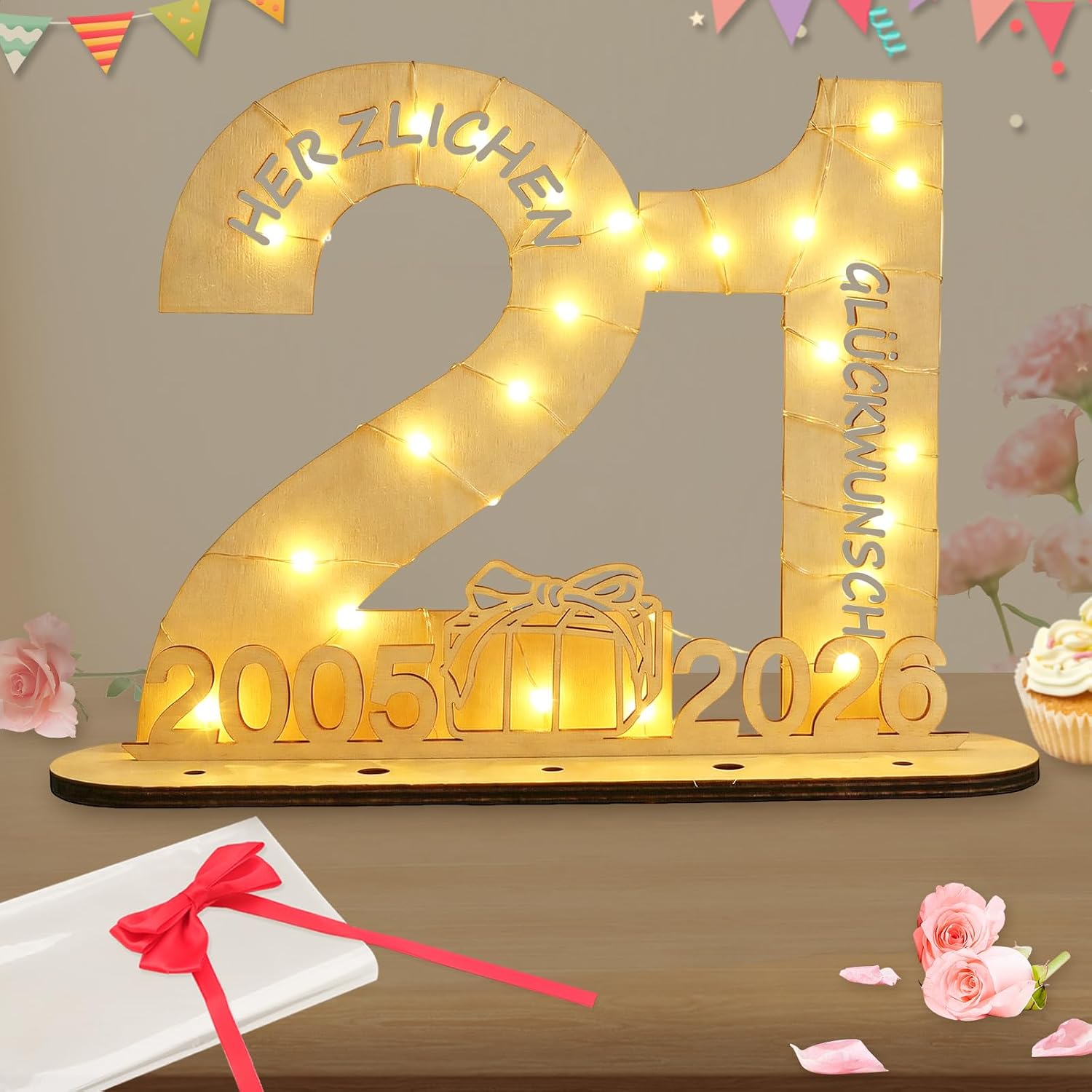 Thumbnail 6 de Seutgjie Deko 90 Geburtstag Holzschild 29x21 đ