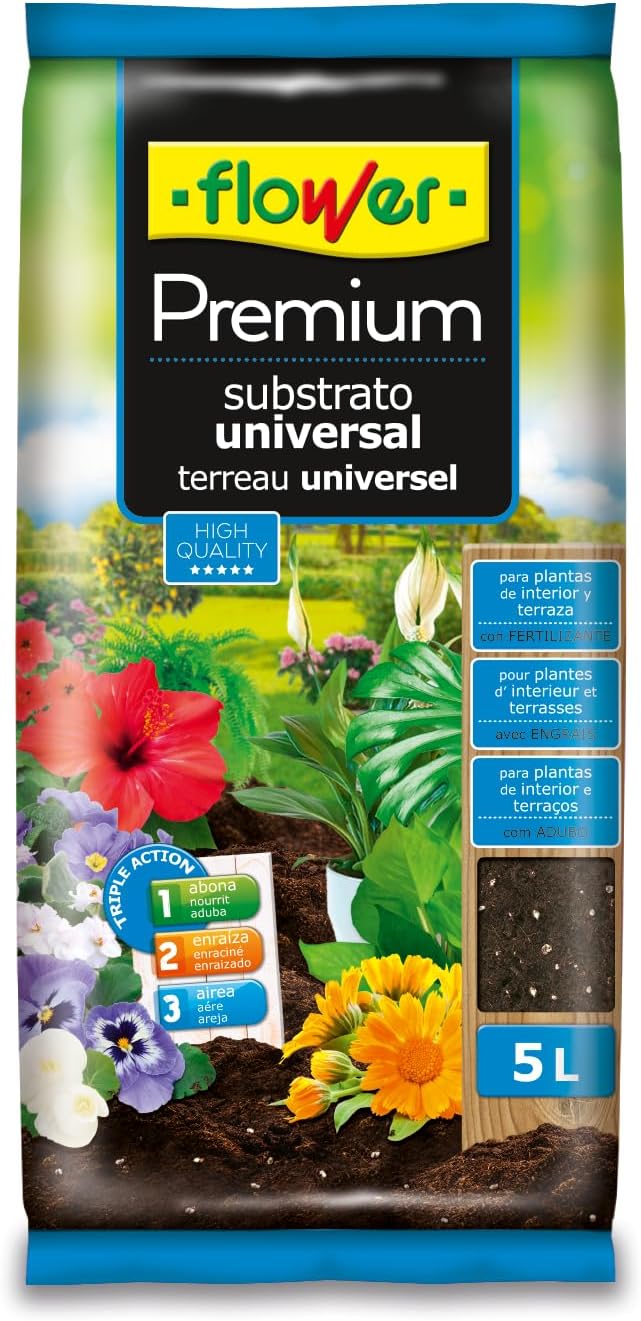 Detalle de Flower Sustrato Universal Premium 10 L