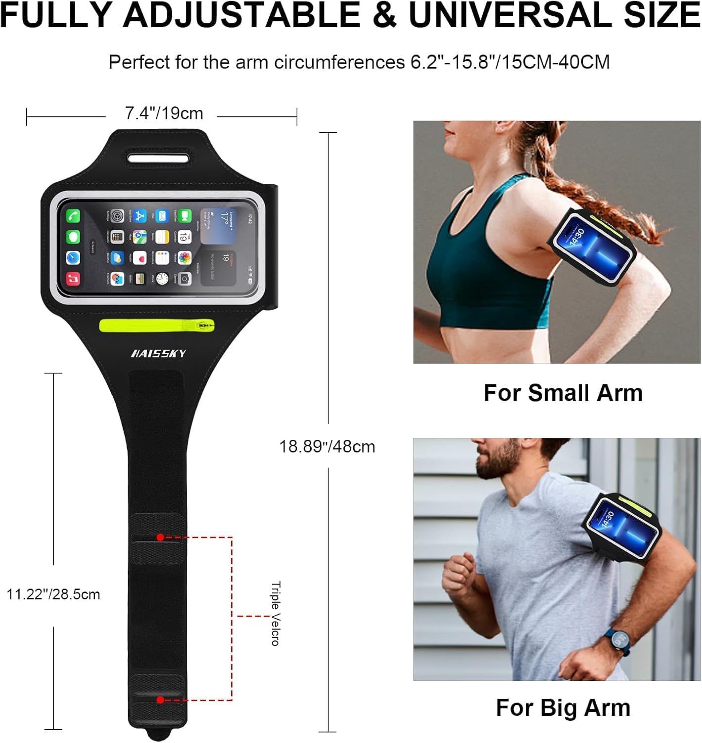 Thumbnail 5 de Running Armband Phone Holder with Airpods Pocket