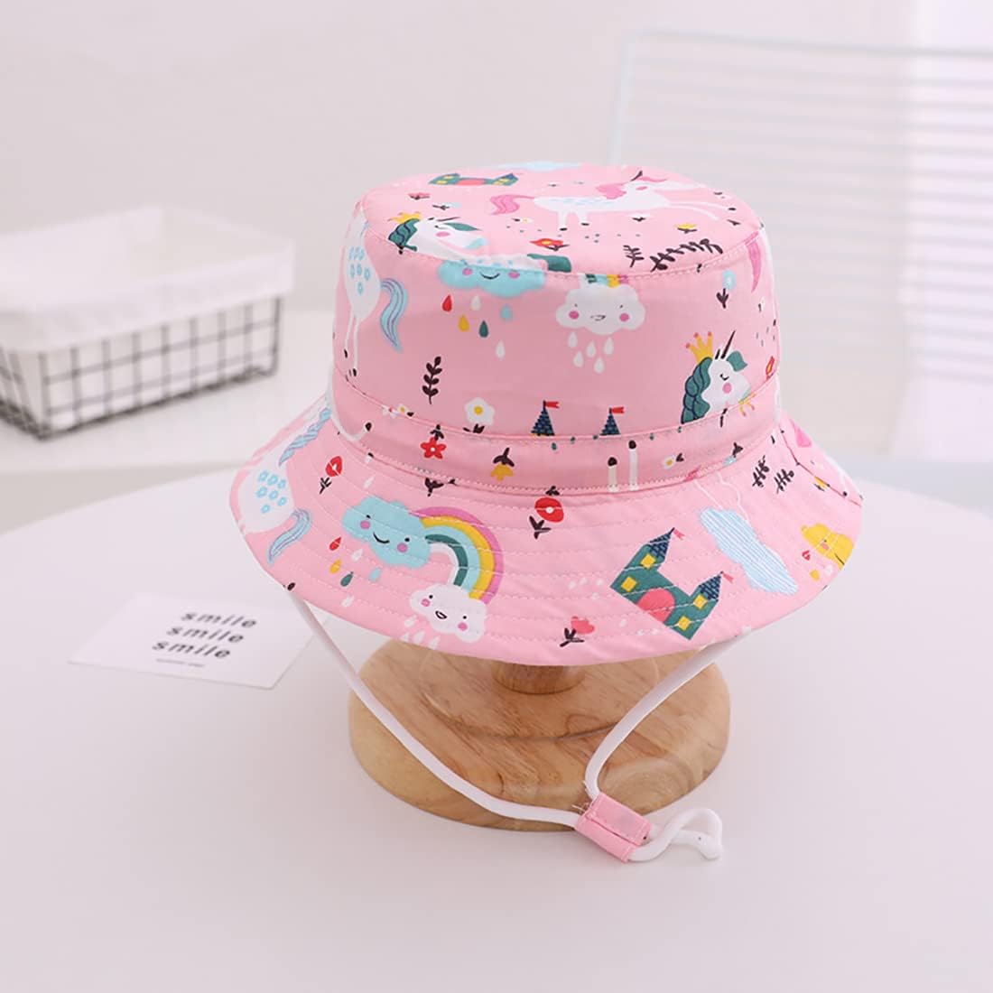 Detalle 2 de Malaxlx Sonnenhut Unisex – Baby bis 8 Jahre, UPF50+ mit verstellbarem Band