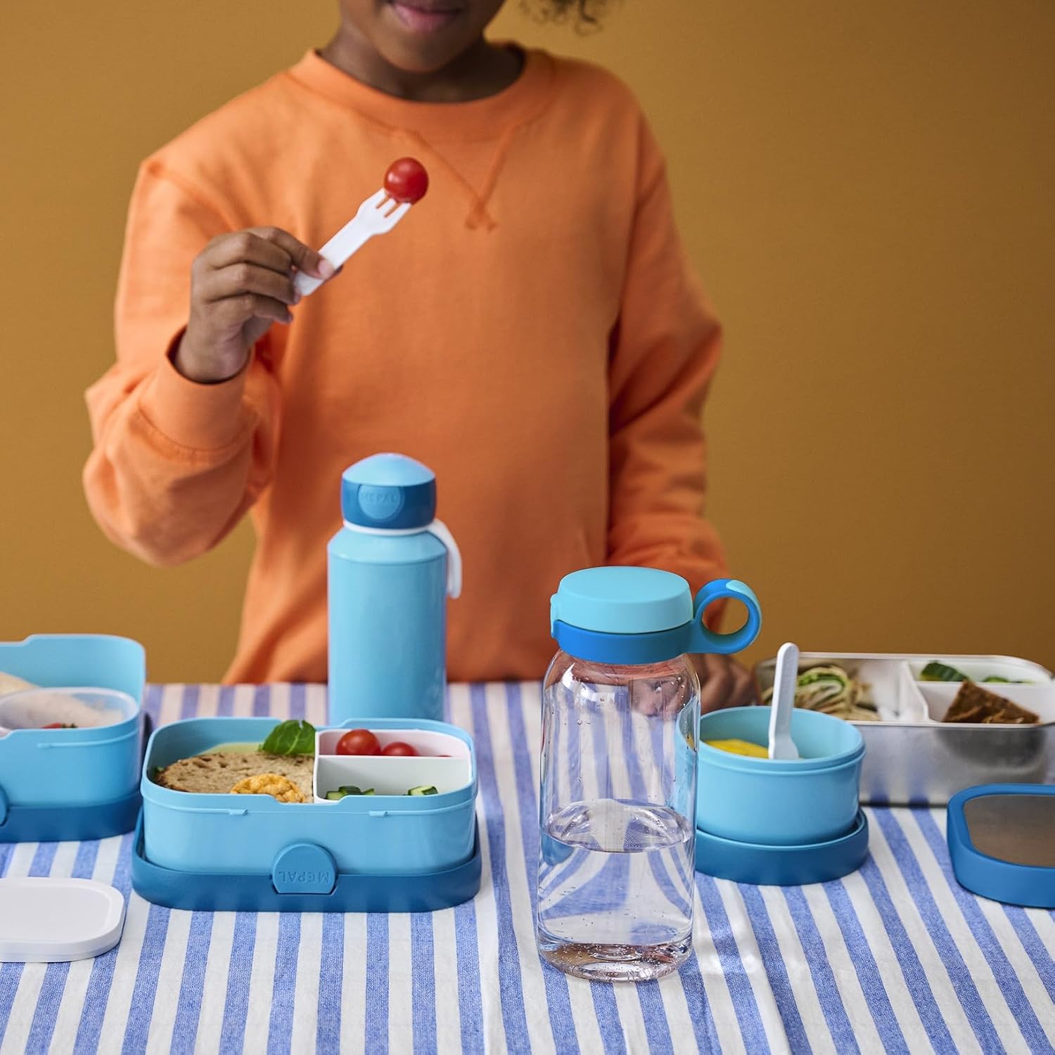 Detalle 2 de Mepal Campus RVS bento-lunchbox voor kinderen, 750 ml, Fairy Wonders