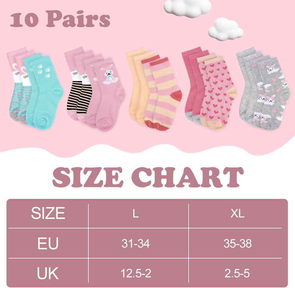 Detalle 2 de HAGOT chaussettes fille 10 paires coton