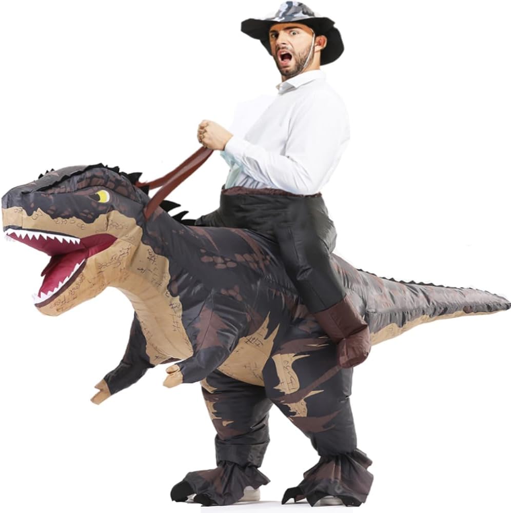 Detalle de Inflatable T-Rex Ride On Costume 160-190cm