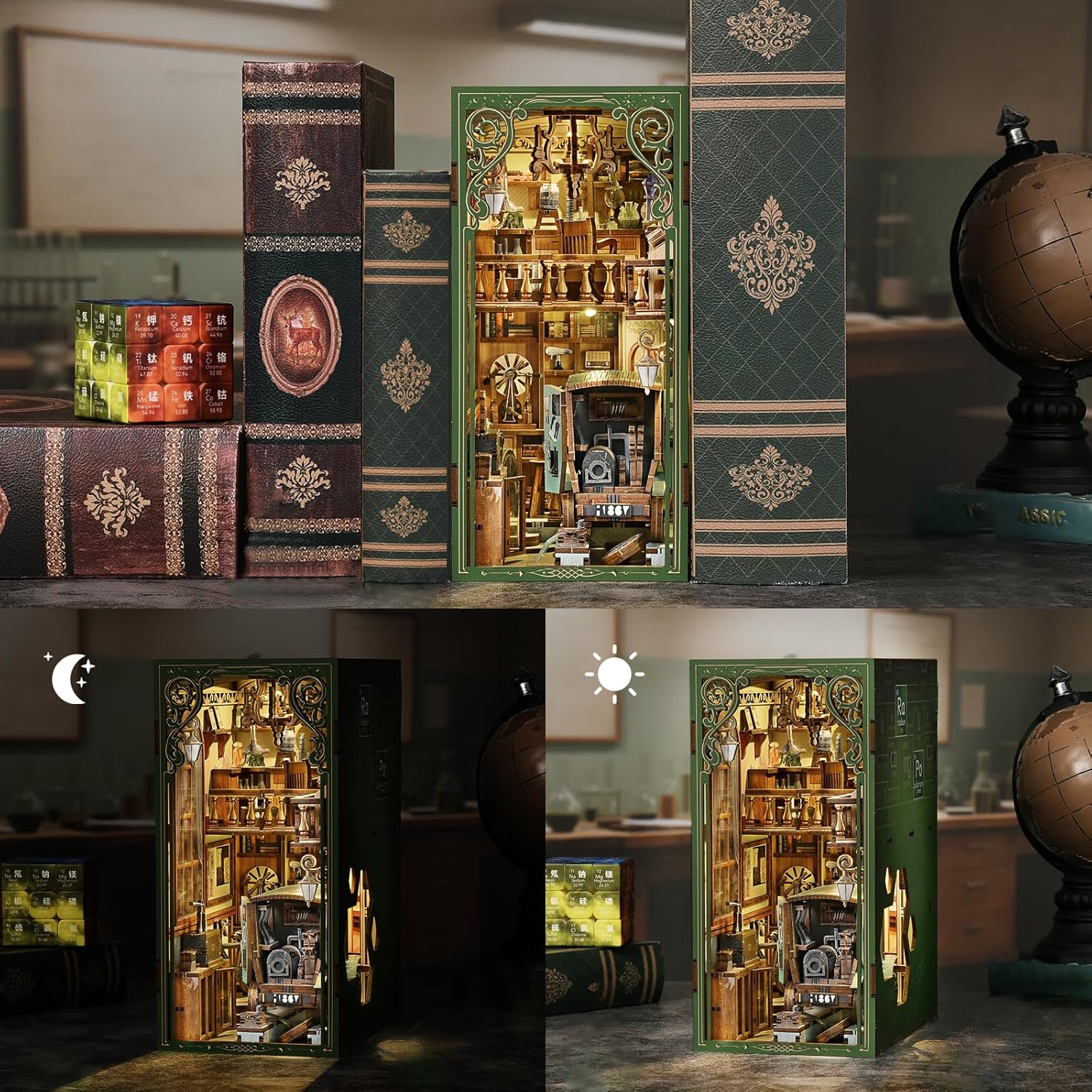 Detalle de CCCDF The Radium Lady Book Nook Kit (DIY miniature booknook scene)