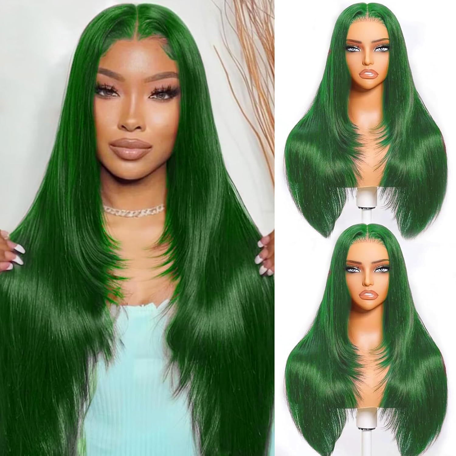Thumbnail 6 de Colorful Bird Highlight Ombre Lace Front Bob Wig (12 Inch) – 4x4 HD Lace Closure, 150% Density, Brazilian Human Hair