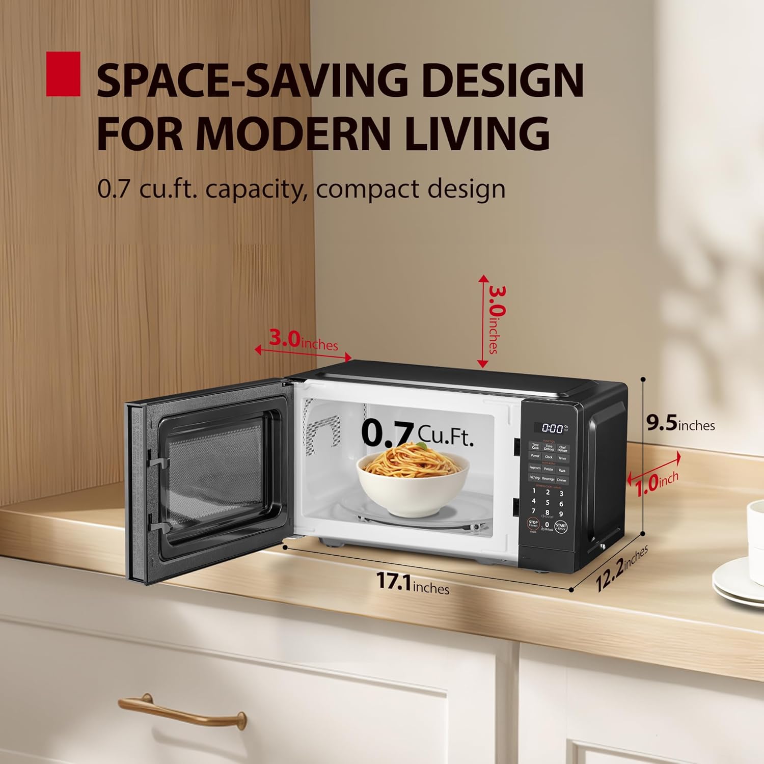 Detalle 2 de TOSHIBA MM-EM07PA 700W Microwave