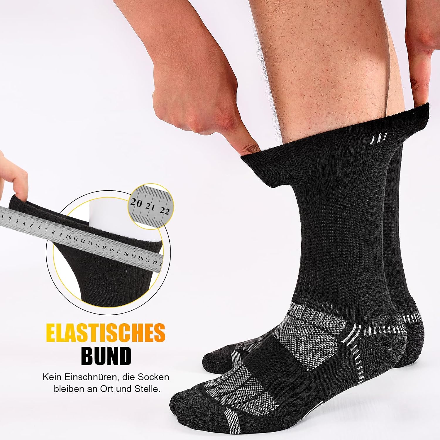 Detalle 2 de Cirlord Lot 5 paires chaussettes homme 37-46