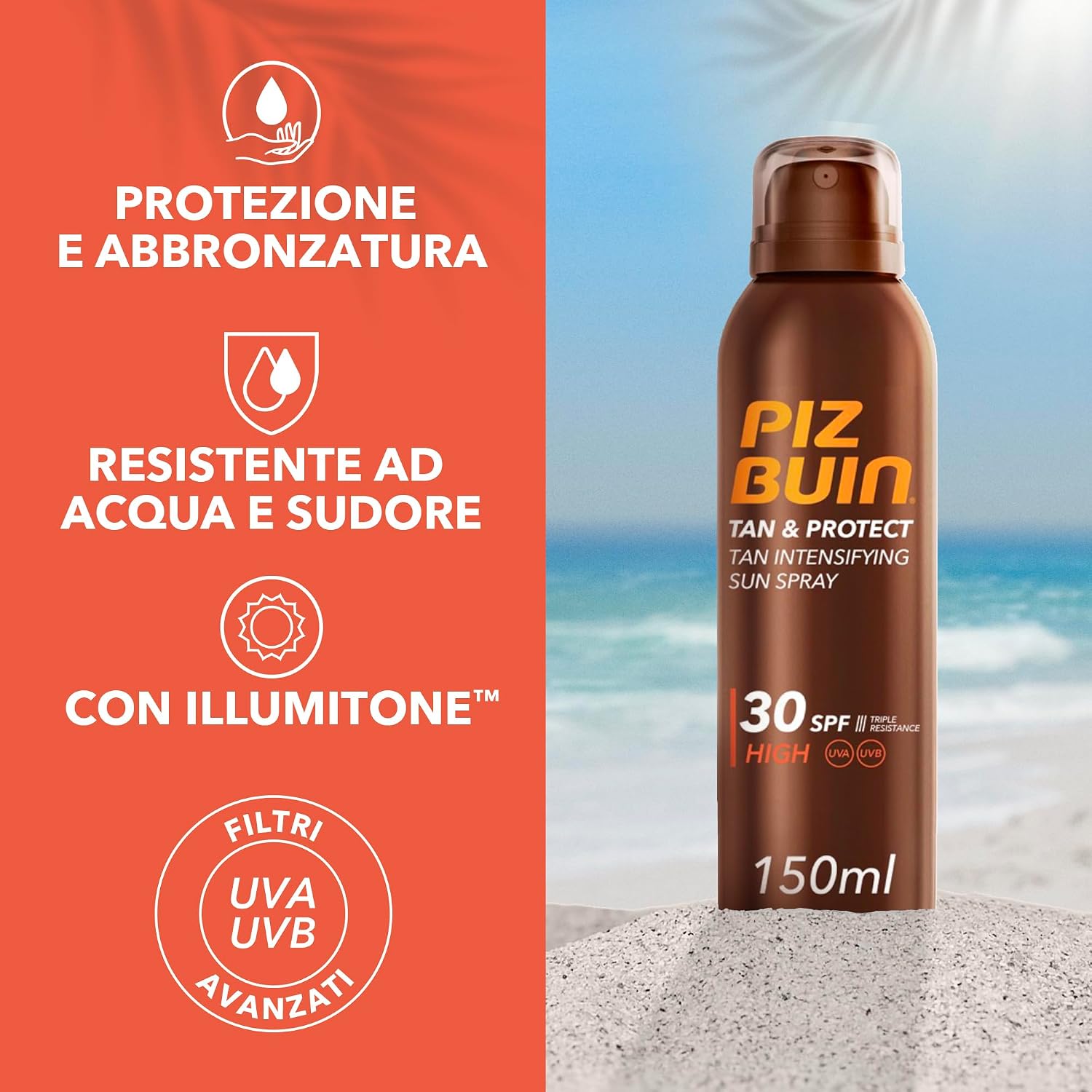 Thumbnail 1 de PIZ BUIN Tan & Protect Intensificatore dell’Abbronzatura SPF 30 spray corpo con Illumitone, 150 ml