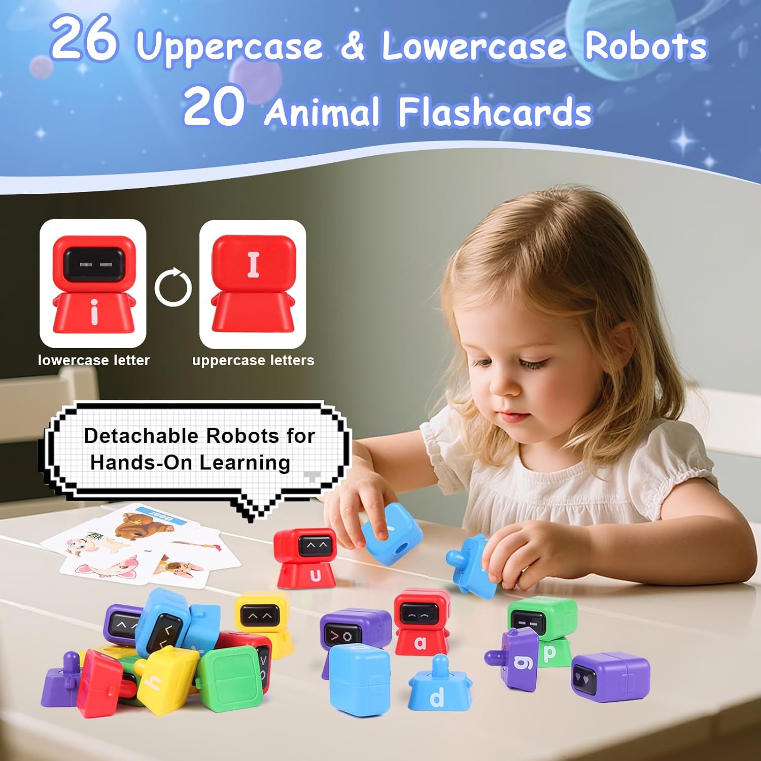 Detalle 2 de HBSAPKKA Alphabet Matching Game for Toddlers 3–5