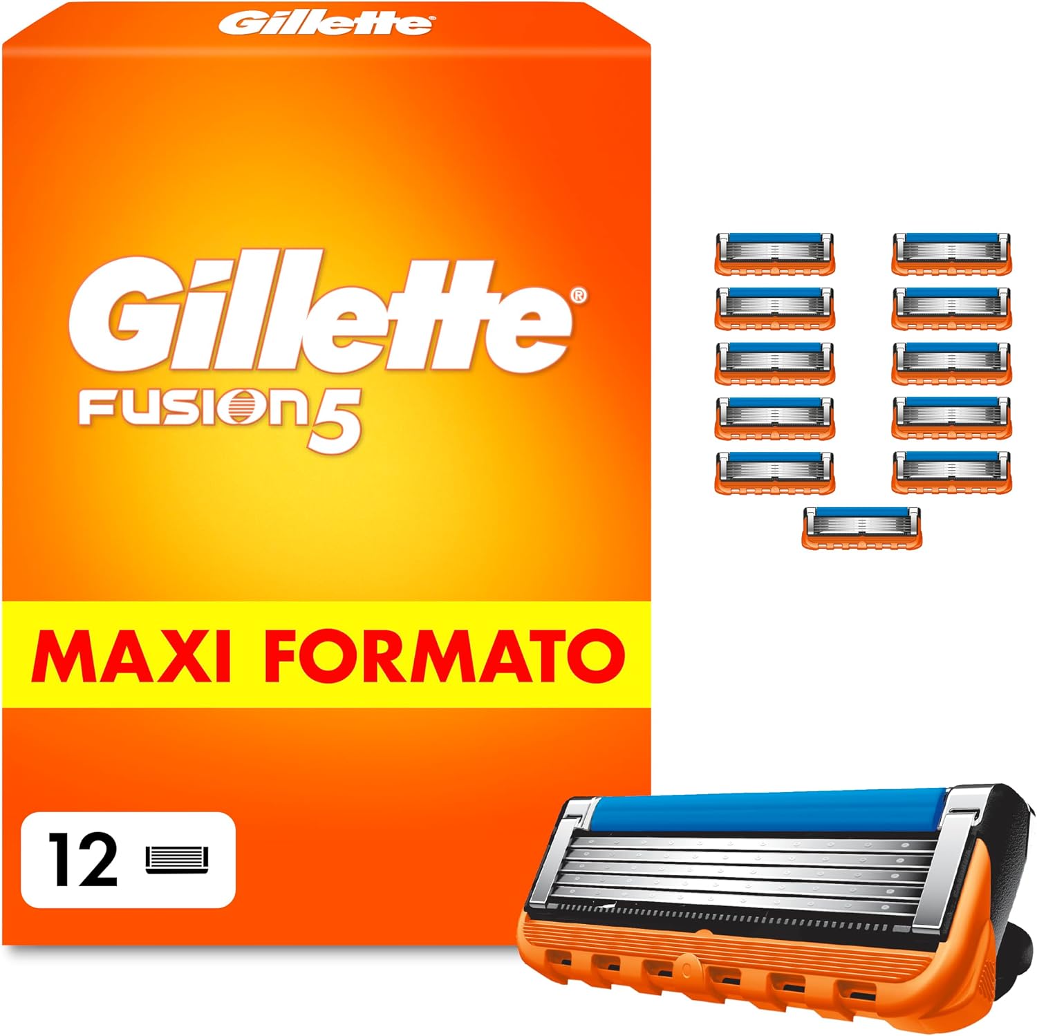 Detalle de Gillette Fusion5 12 lamette rasoio 12 pack