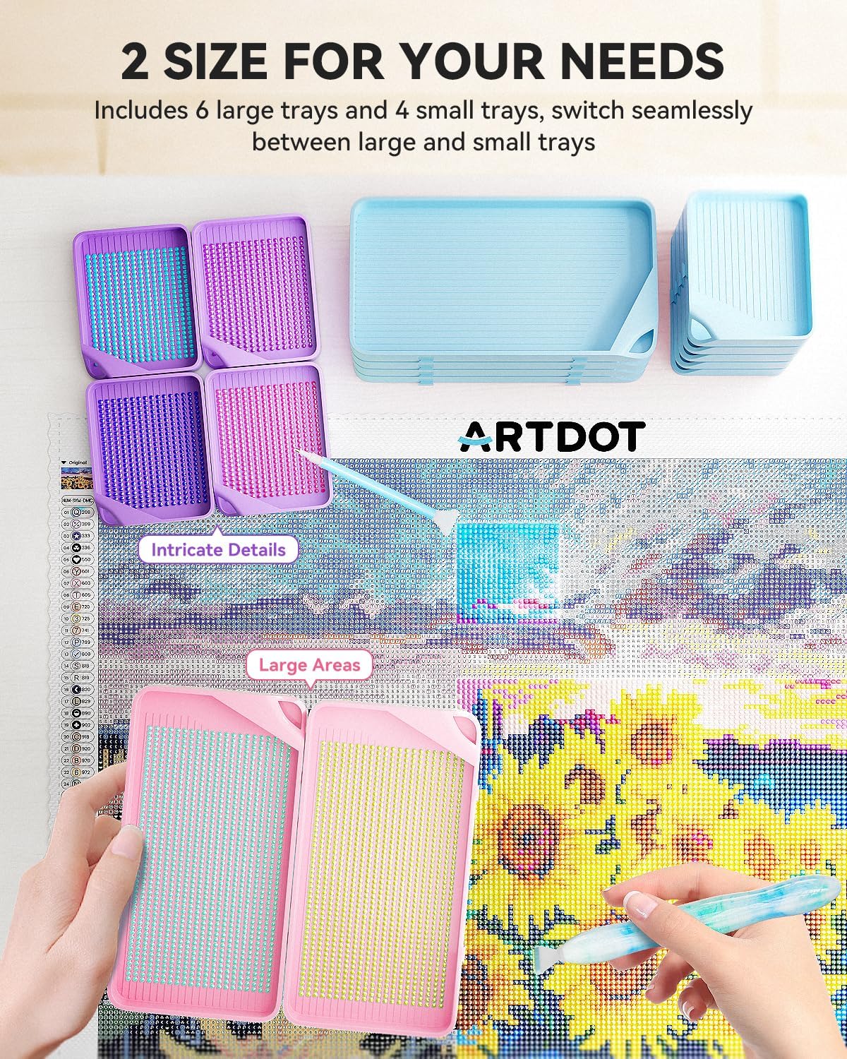 Thumbnail 3 de ARTDOT diamond art tray kit, 10 piece