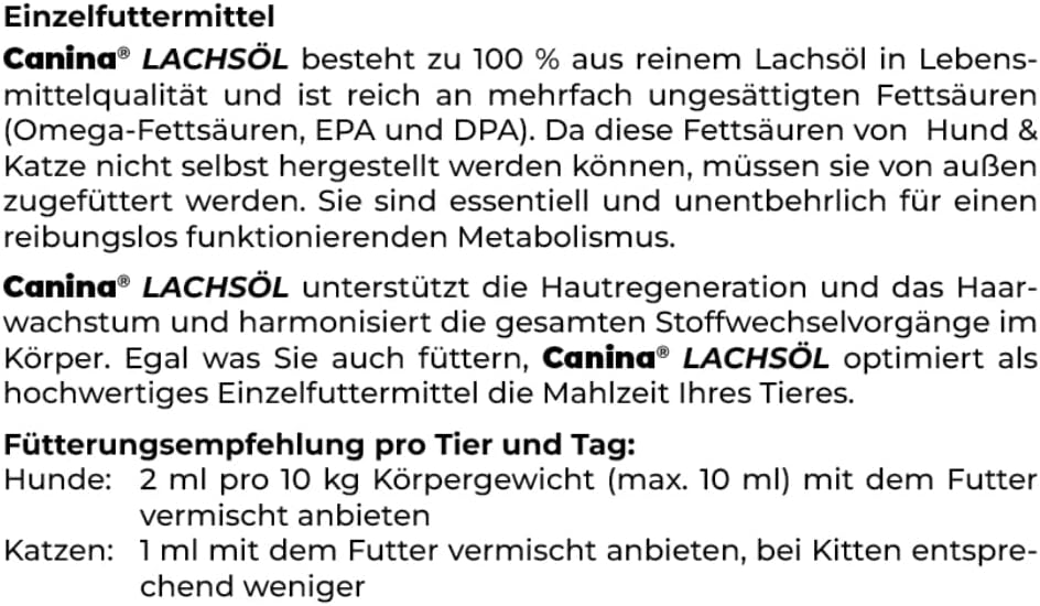 Detalle 2 de Canina Lachsöl 250 g