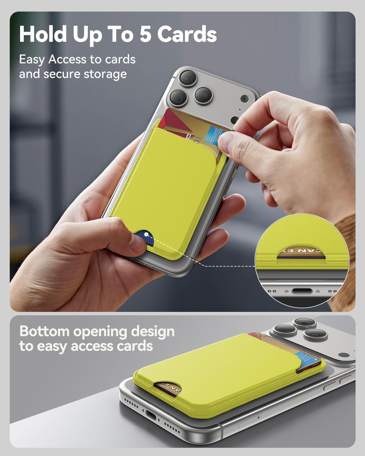 Detalle de TWZKG MagSafe wallet 5-card holder