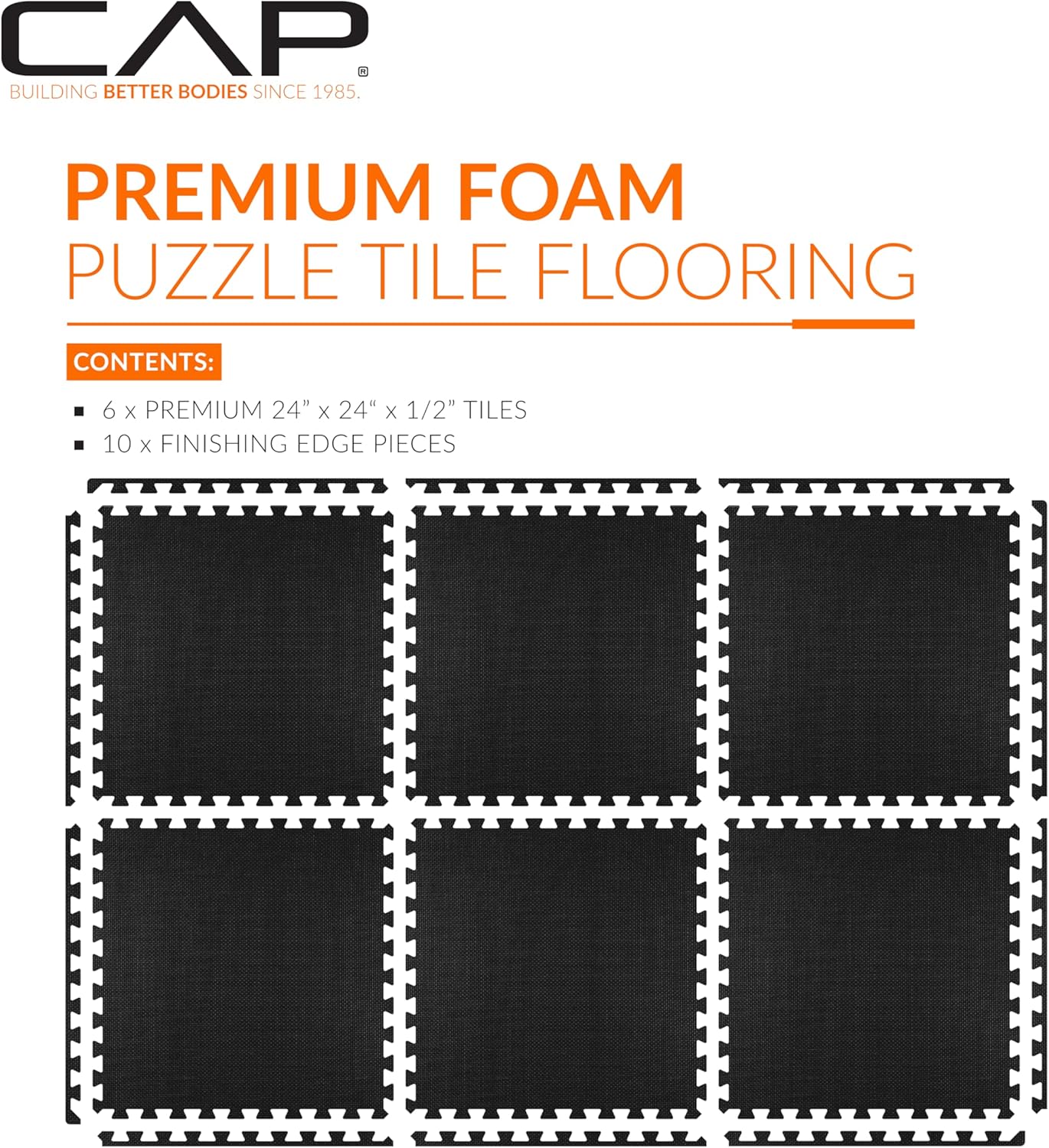 Thumbnail 1 de CAP Barbell Interlocking EVA Foam Puzzle Mat — Home Gym Flooring 🧘♀