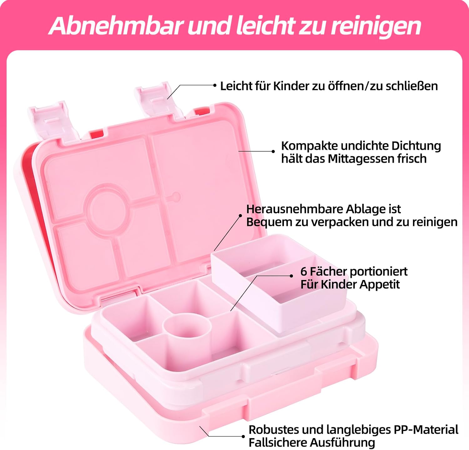 Detalle 2 de QCQHDU Brotdose Kinder 810 ml