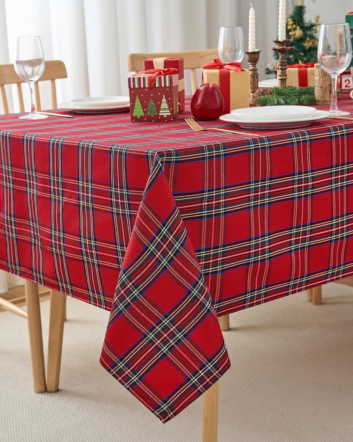Detalle de HOMEPEAK Rectangular Tablecloth 60 x 84 Inch