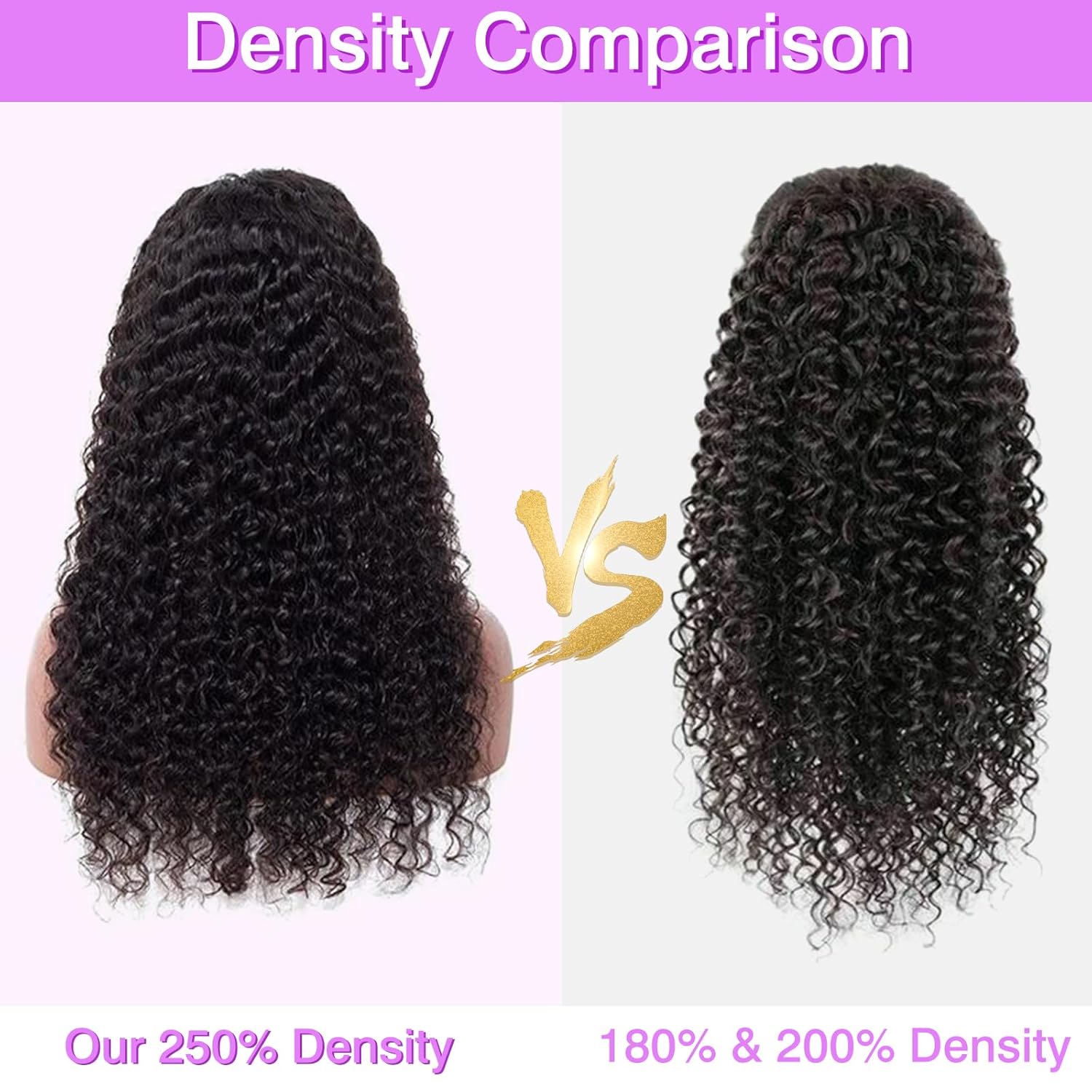 Thumbnail 1 de 250% Density Deep Wave Lace Front Wig 30in