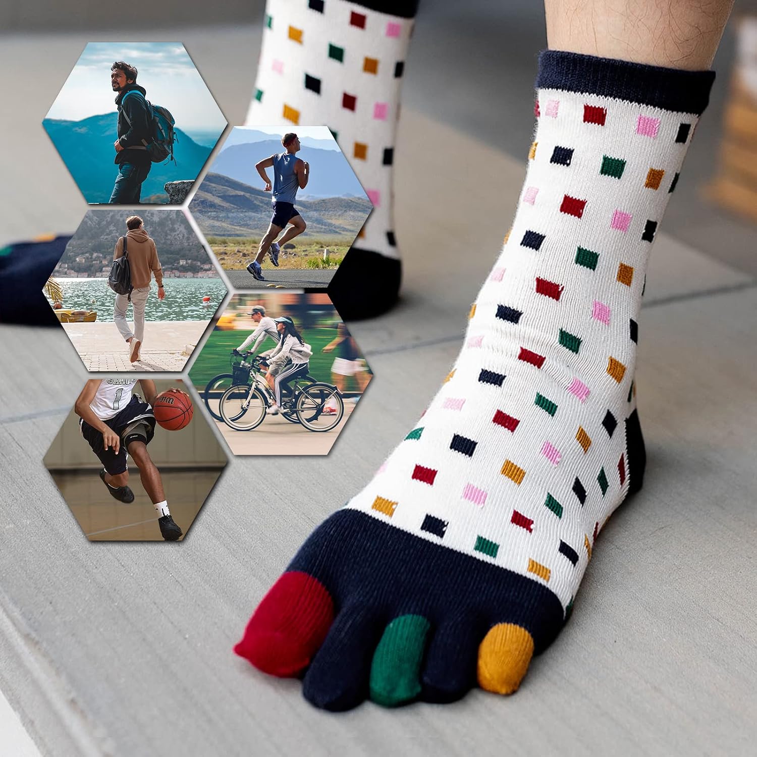 Thumbnail 5 de PUTUO Chaussettes 5 Doigts Homme