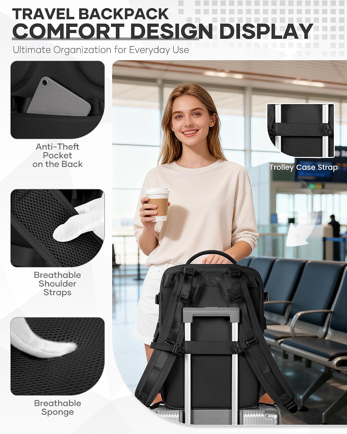 Thumbnail 5 de Vacuum Backpack Travel Bag 40x30x20