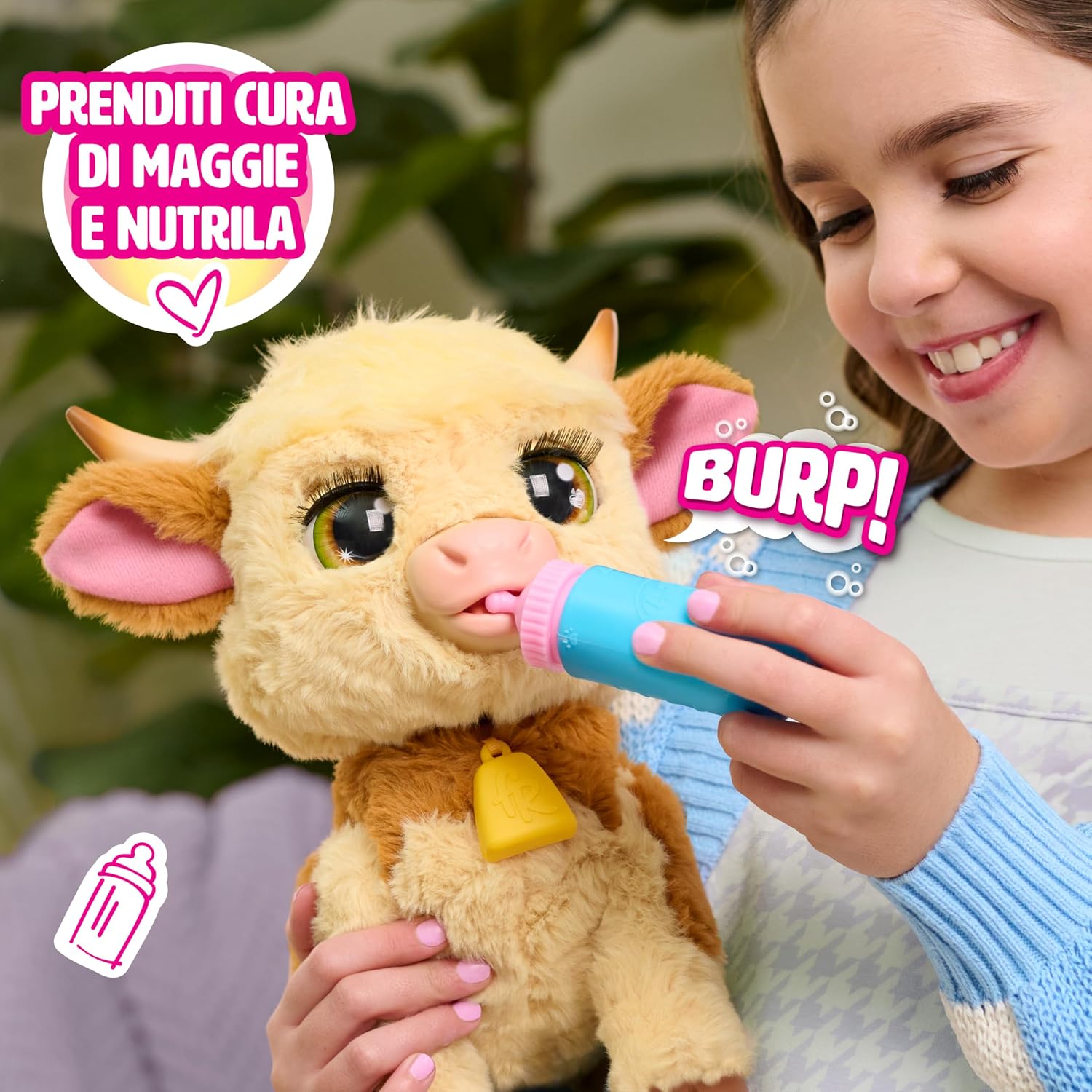 Thumbnail 4 de Just Play FurReal Maggie: la cow interactive da 27,9 cm che segue e gioca con te