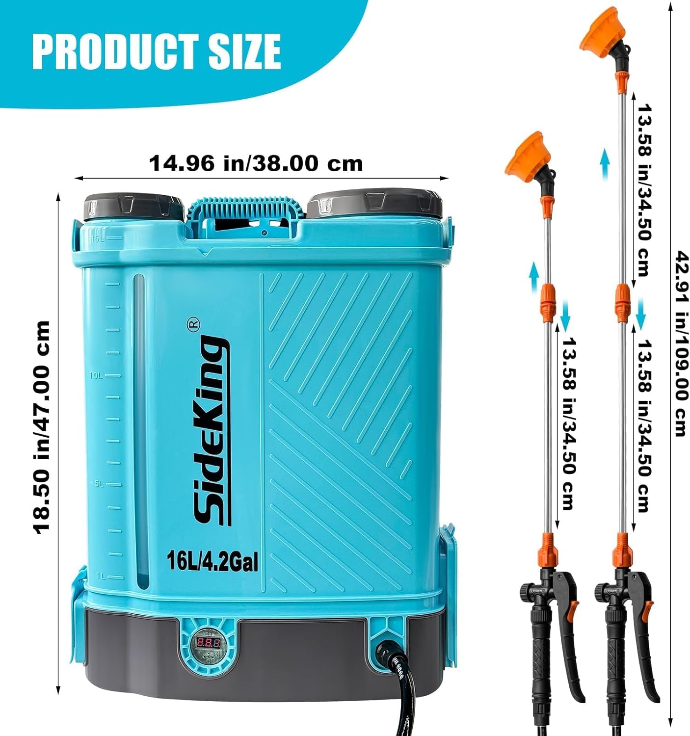 Thumbnail 6 de SideKing Knapsack Sprayer 16L electric