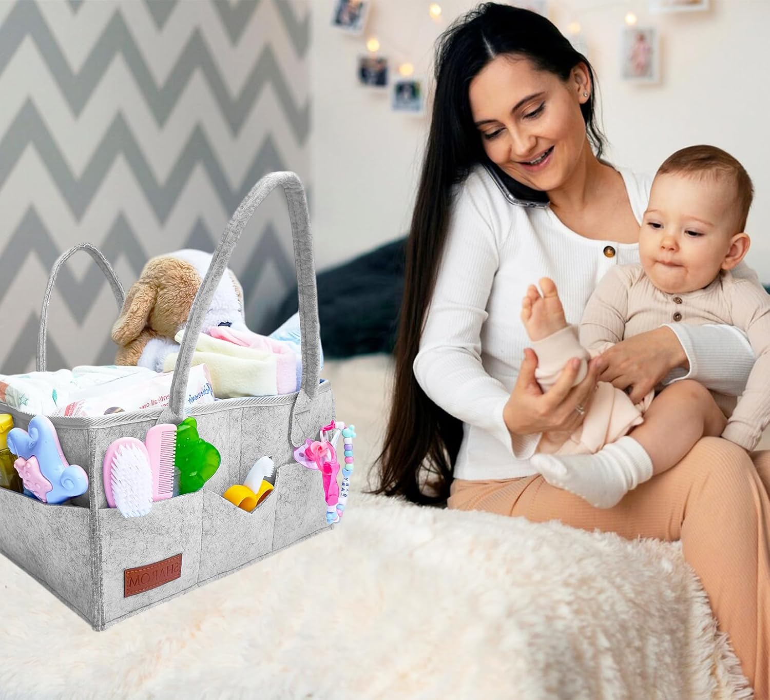 Detalle de Essential Baby Caddy for Newborns Diaper Organiser