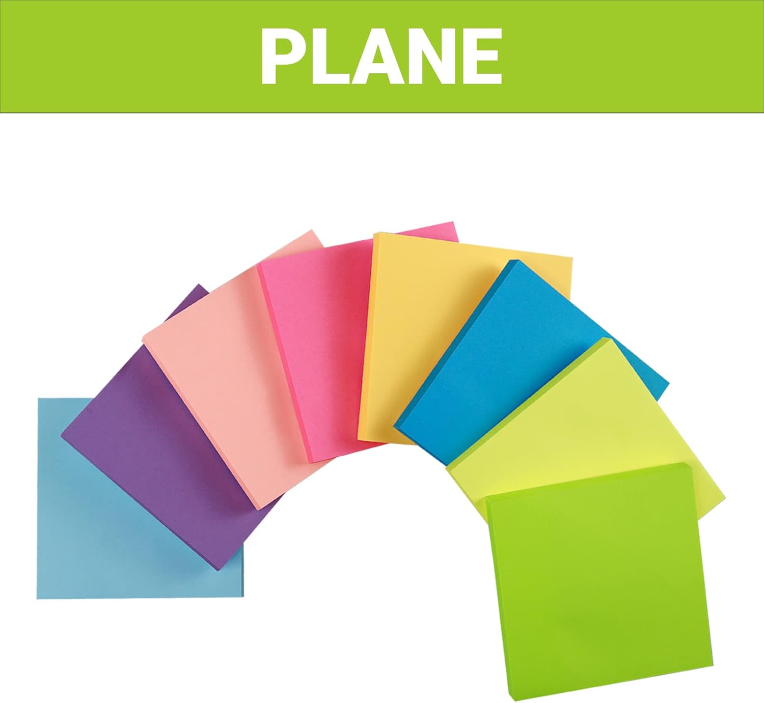 Thumbnail 2 de KIFZM 3x3 in Bright Sticky Notes, 80 Sheets 📝