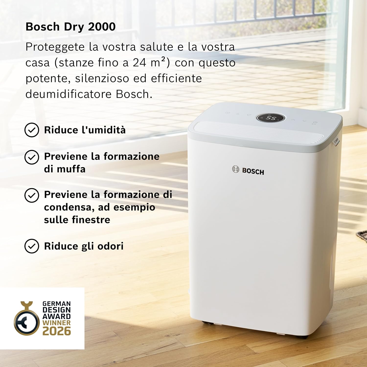 Thumbnail 1 de Bosch Dry 2000 deumidificatore per stanze fino a 24 m²