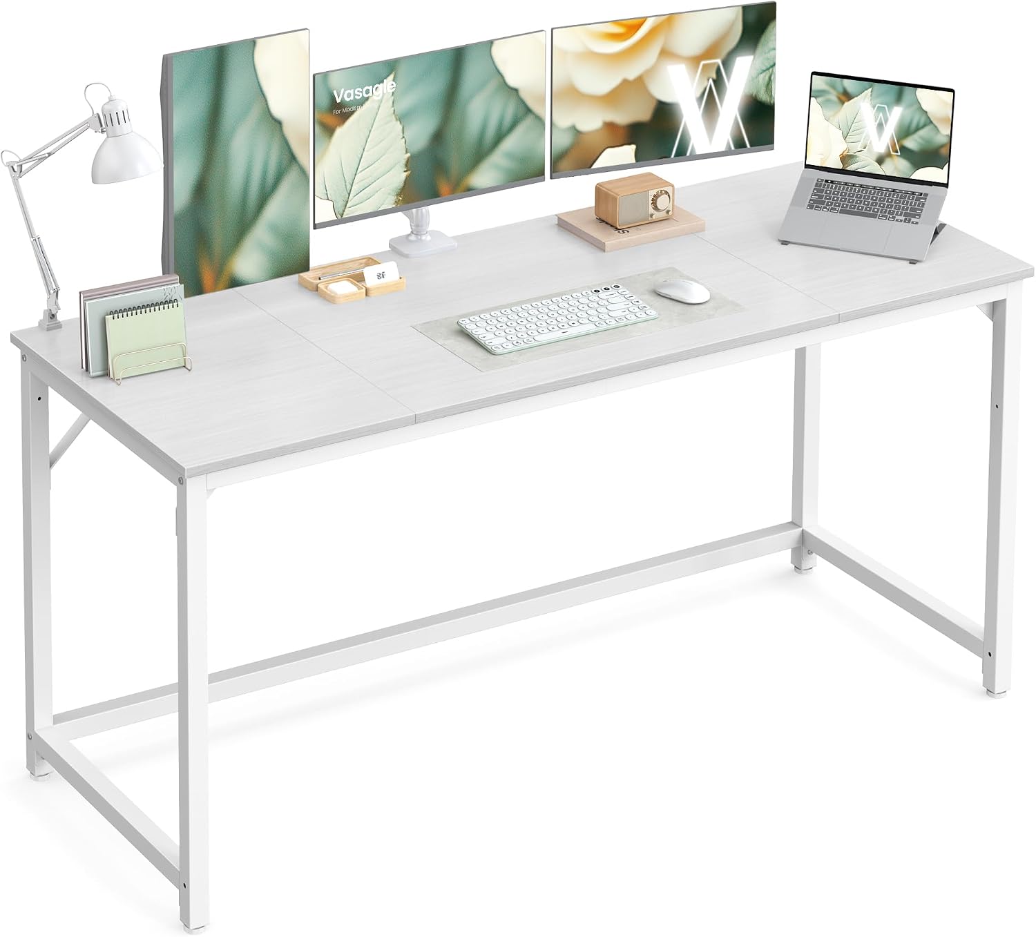 Detalle de VASAGLE LWD121WF01 160 x 60 cm computer desk