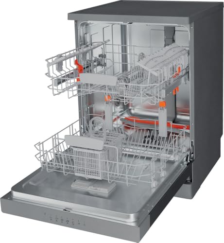 Detalle de Hotpoint HFC3C33WX – Lave-vaisselle pose-libre 14 couverts, Zone Wash 3D, Active Dry, Inverter, Silent 43 dB, Inox