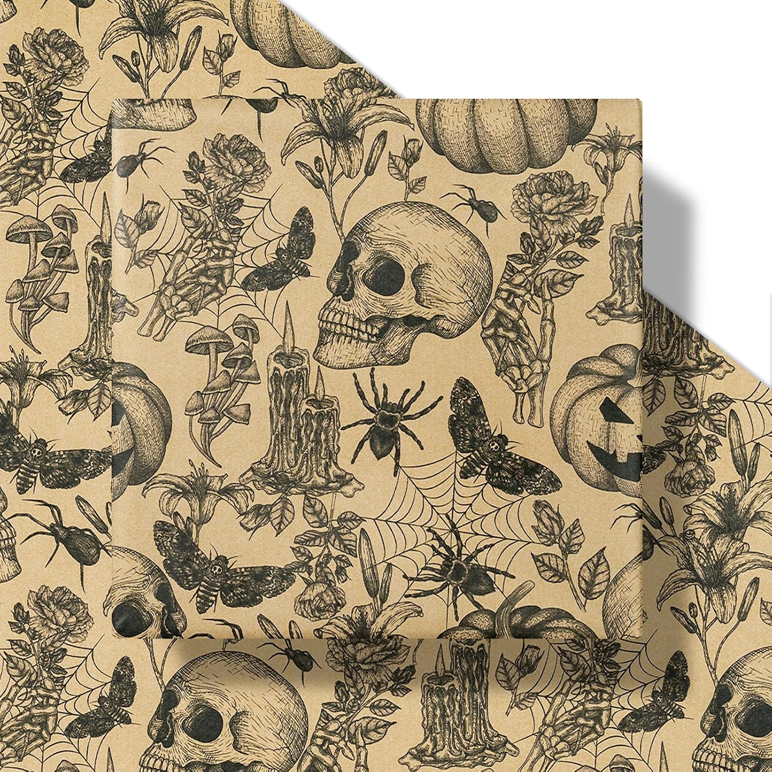 Detalle 2 de RUSPEPA Kraft Wrapping Paper, Mini Roll