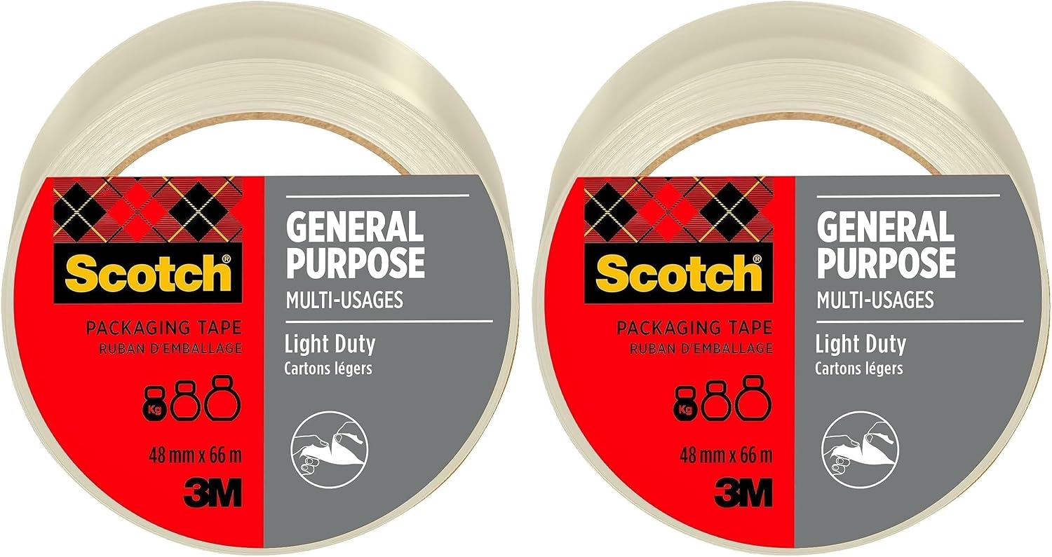 Detalle 2 de Scotch ruban adhésif multi-usages transparent 48 mm x 66 m (1 rouleau) — pour emballage et stockage
