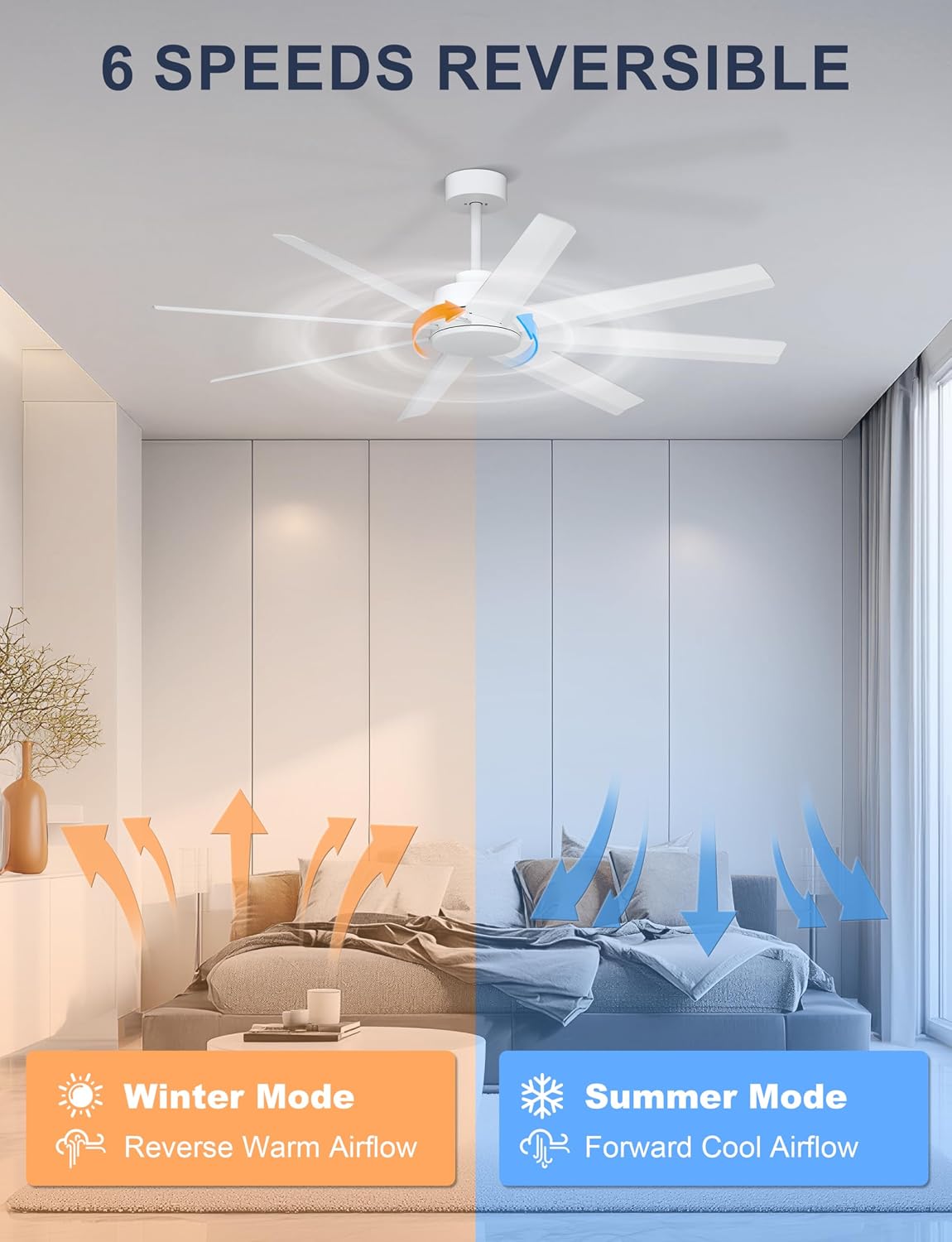 Detalle 2 de Ohniyou Ceiling Fan 60-inch