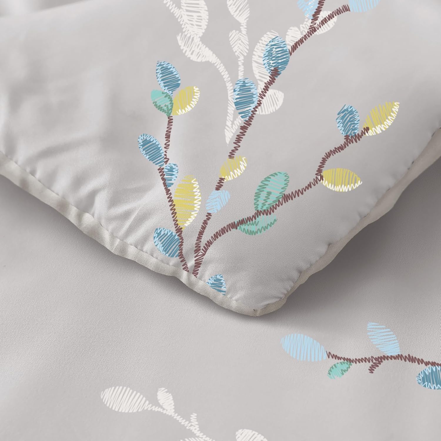 Thumbnail 5 de Exclusivo Mezcla Coverless Duvet Set – 7.5 Tog King, Reversible with Flower Pattern in Grey