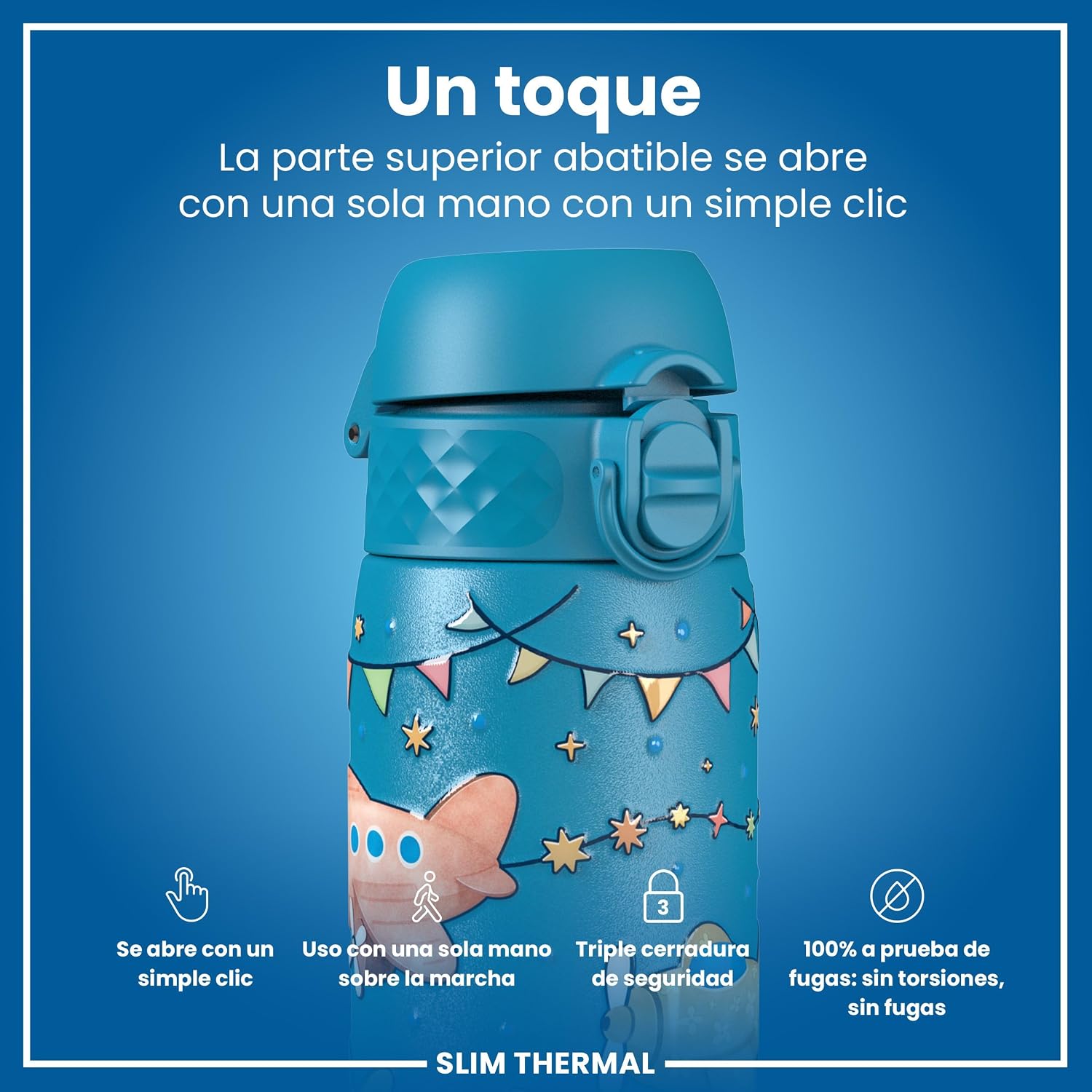 Thumbnail 2 de ion8 Botella Térmica de Acero Inoxidable 500ml ✈