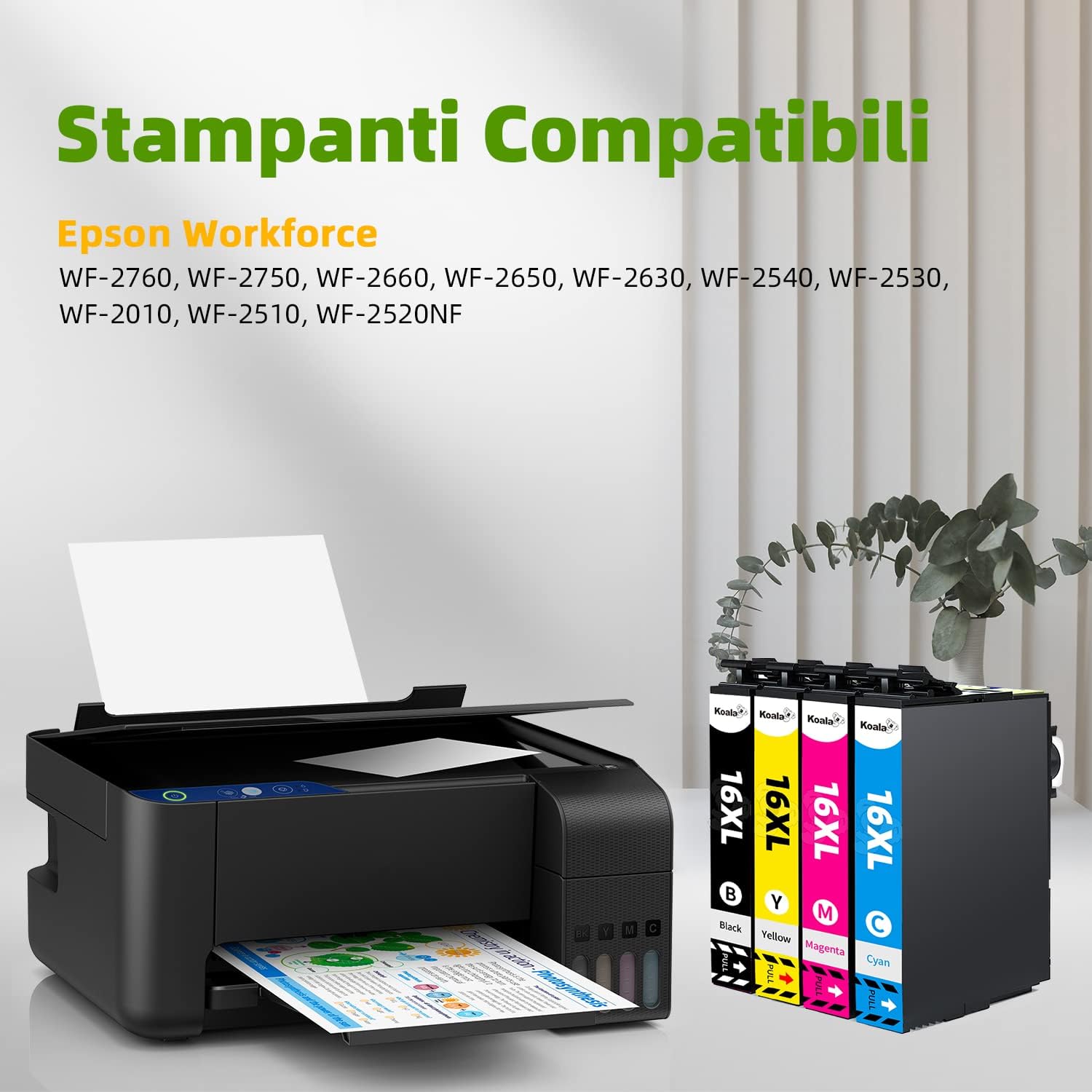 Thumbnail 1 de Koala 16XL Cartuccia d'inchiostro Compatibili per Epson 16XL multipack (Pacco da 20) — Nero e Colori per Workforce WF-27xx