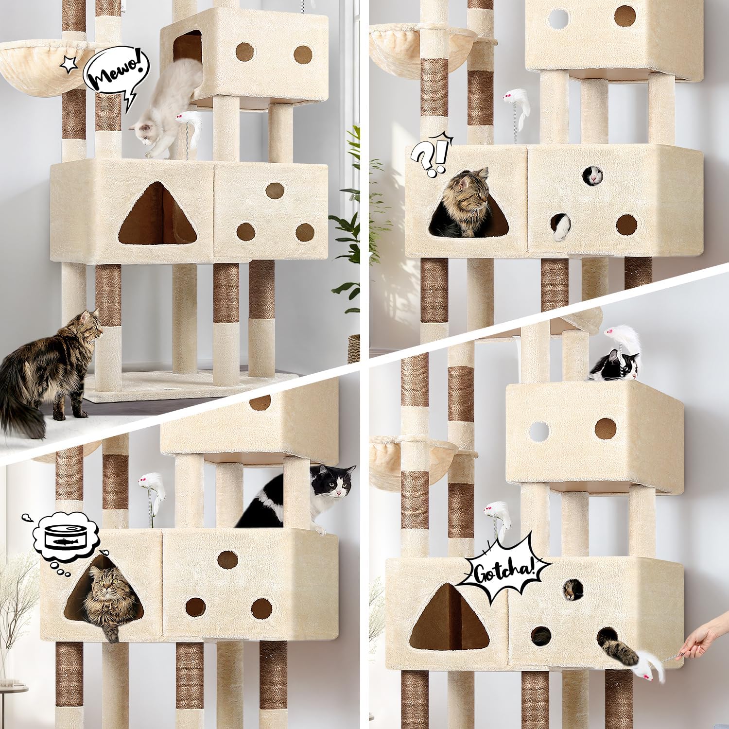 Detalle 2 de Globlazer Cat Tower 81-Inch