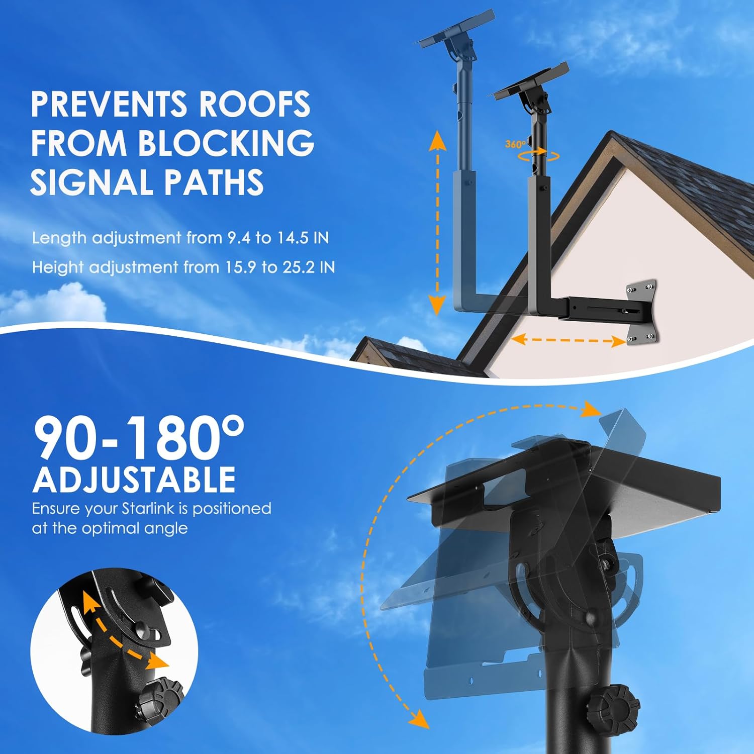Thumbnail 1 de Bloazzup Starlink Mount adjustable wall mount for Starlink 📡