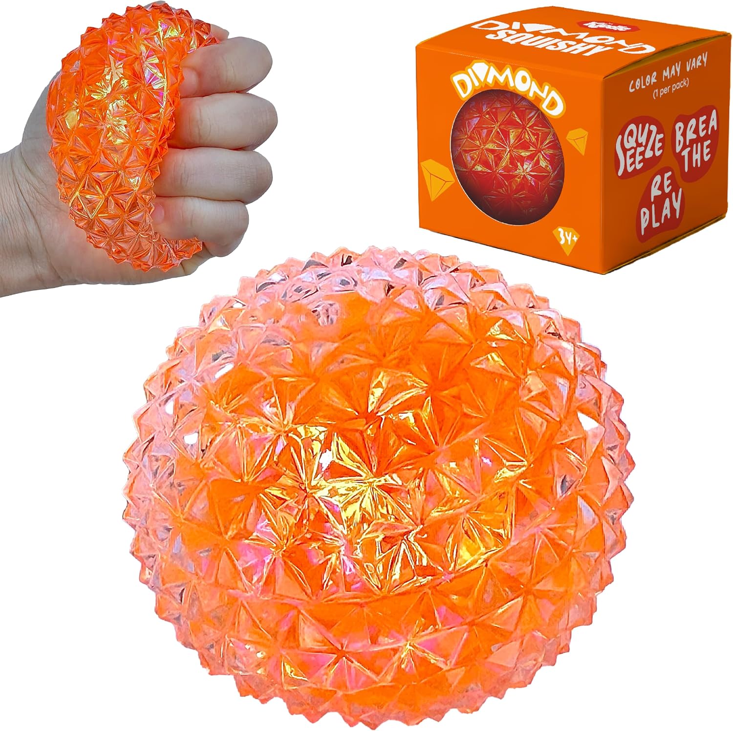 Thumbnail 6 de Kiedle Premium Diamond Stress Ball, Odor-Free Slow-Rise Sensory Toy