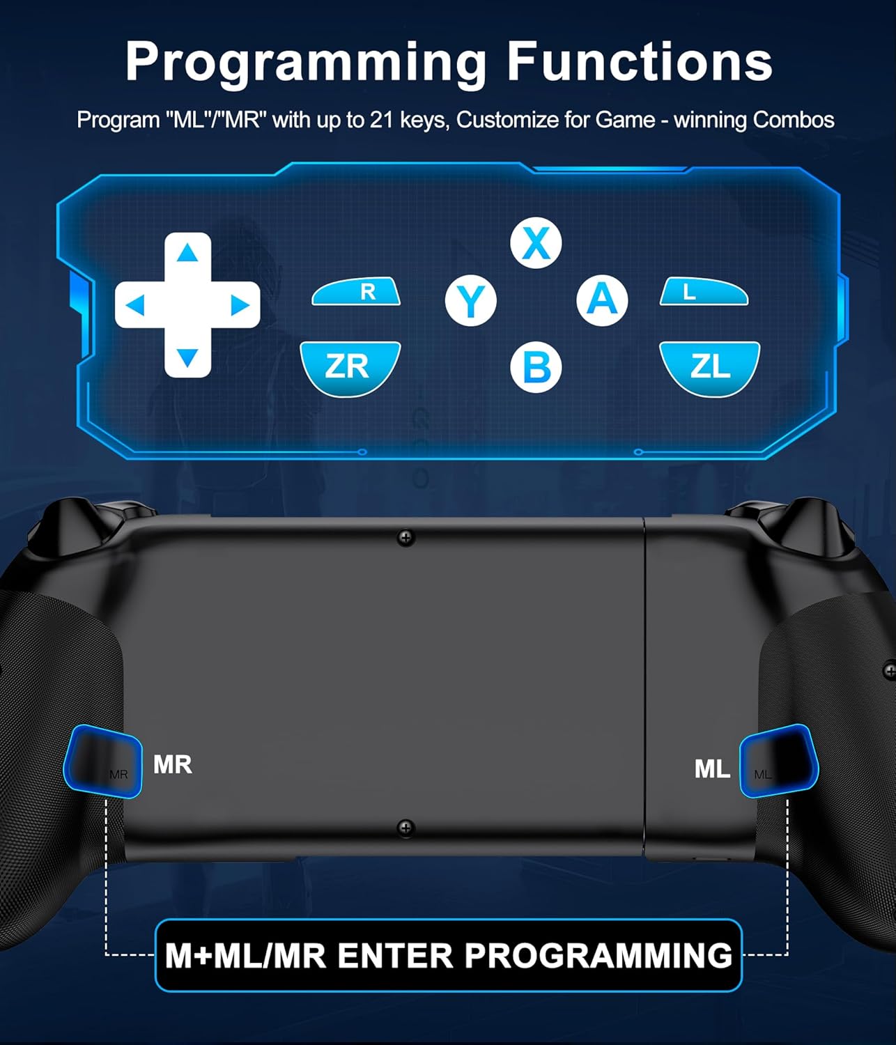 Thumbnail 4 de Universal Wireless Mobile Gaming Controller with Hall Joysticks