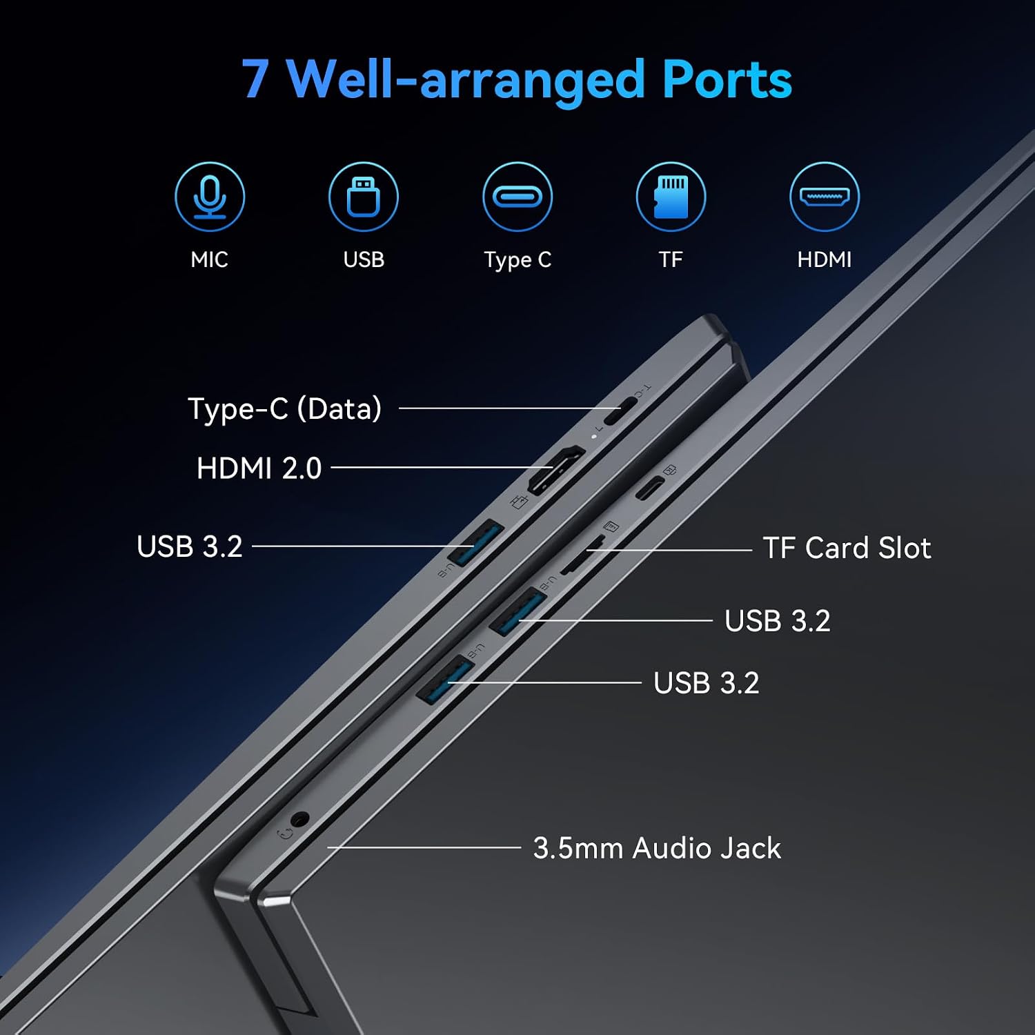 Thumbnail 5 de Blackview 18.5" Laptop with N150 Processor – 16GB RAM, 512GB SSD, 18.5" FHD Display