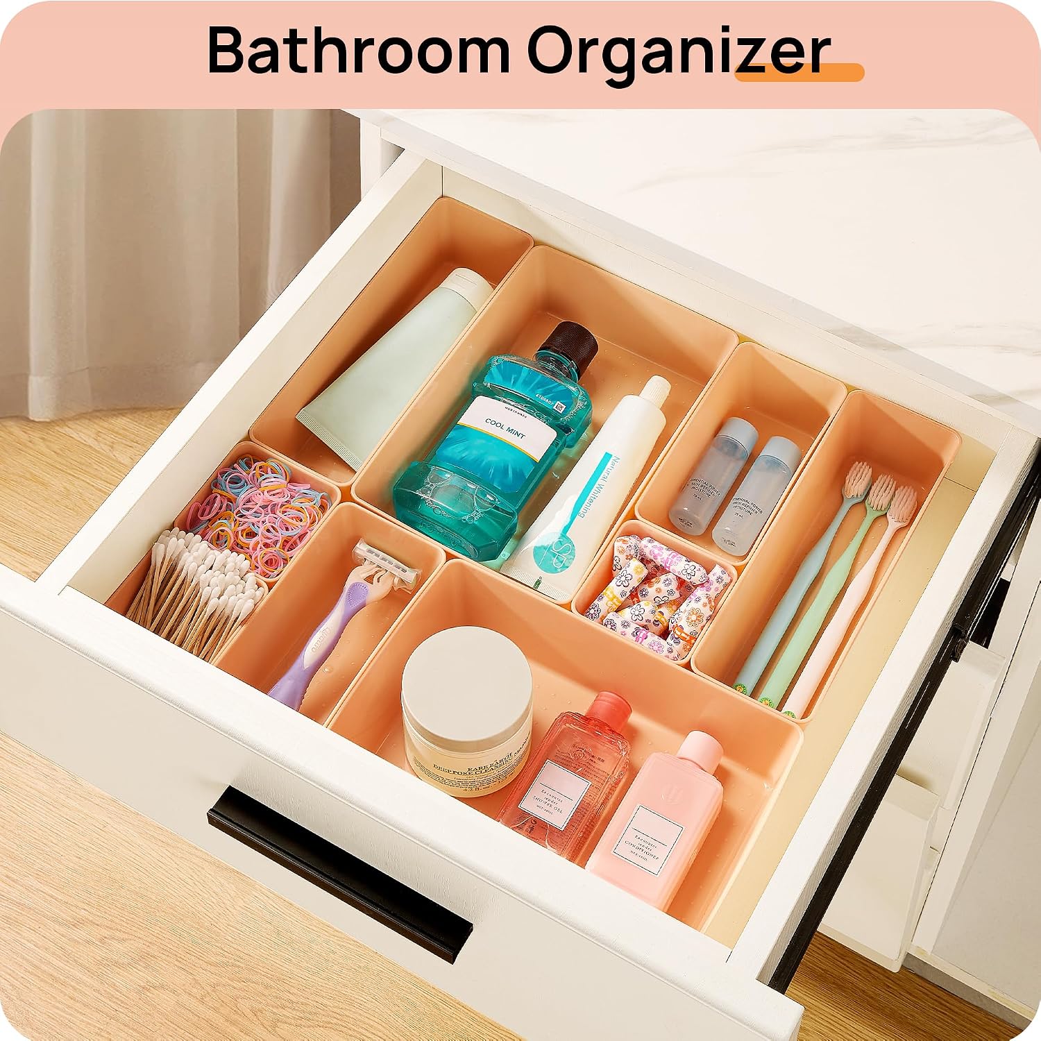Detalle 1 de Vtopmart Plastic Drawer Organizers, 4 Sizes