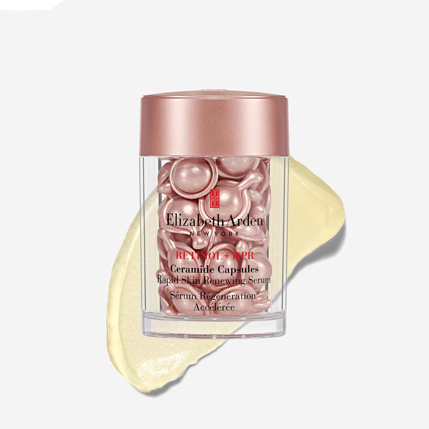 Detalle de Elizabeth Arden Retinol + HPR Ceramide Capsules Sérum Régénération Accélérée – Soin anti-âge en capsules