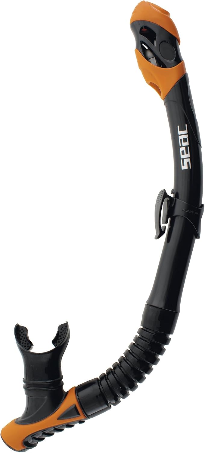 Detalle de SEAC Set BIS X-Frame Dry : kit de snorkeling adulte avec masque mono-hublot verre trempé et tuba Dry Top