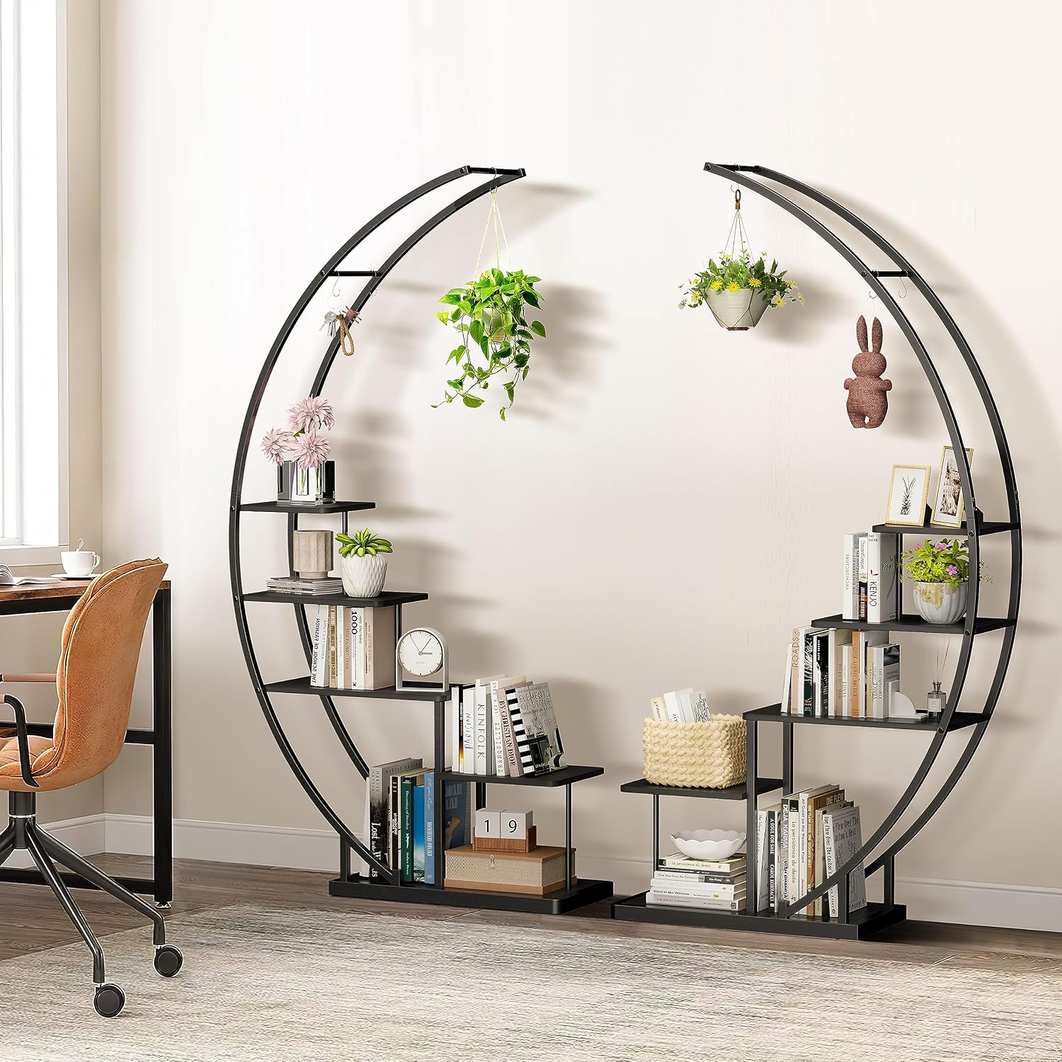 Detalle de Ribelli 500750 stojak na rośliny, 5 poziomów, czarny, 172 cm
