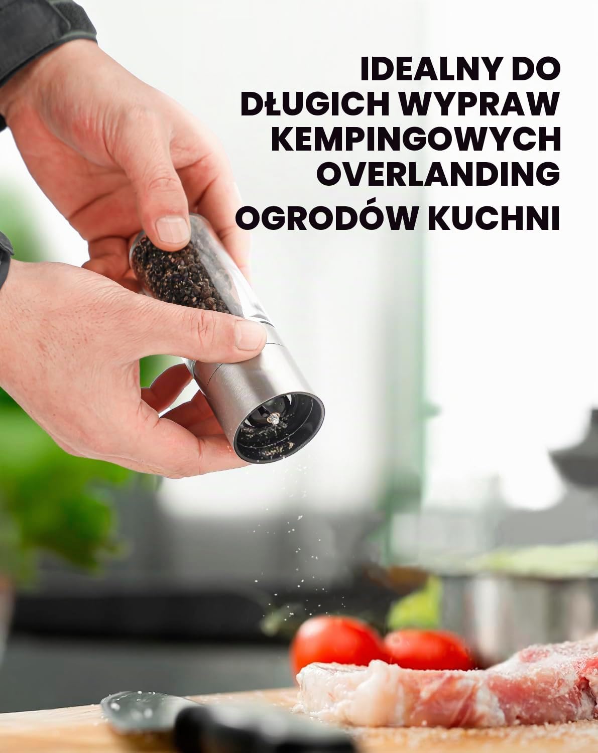 Detalle 1 de WallEgo YC-YMQ-XS – ręczne młynki do soli i pieprzu, ceramiczny mechanizm, 2 szt.